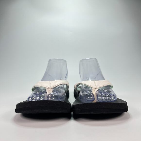 Sanuk Yoga Serenity 4 Black White Flip Flops Sandals SWS10821S Women’s Size 11 - Picture 2 of 9